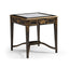 Black & Églomisé Square Side Table