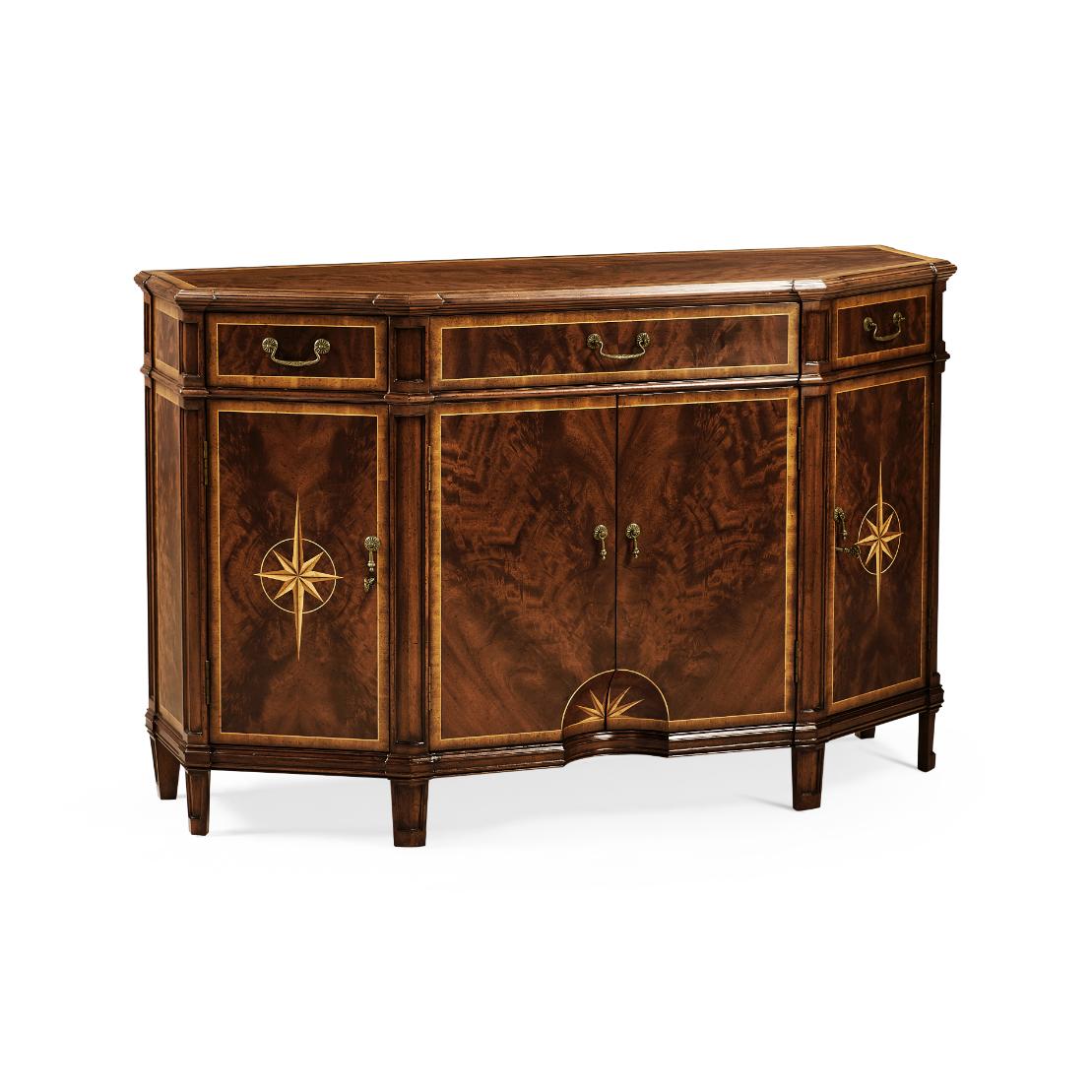 Starburst Mahogany Side Cabinet