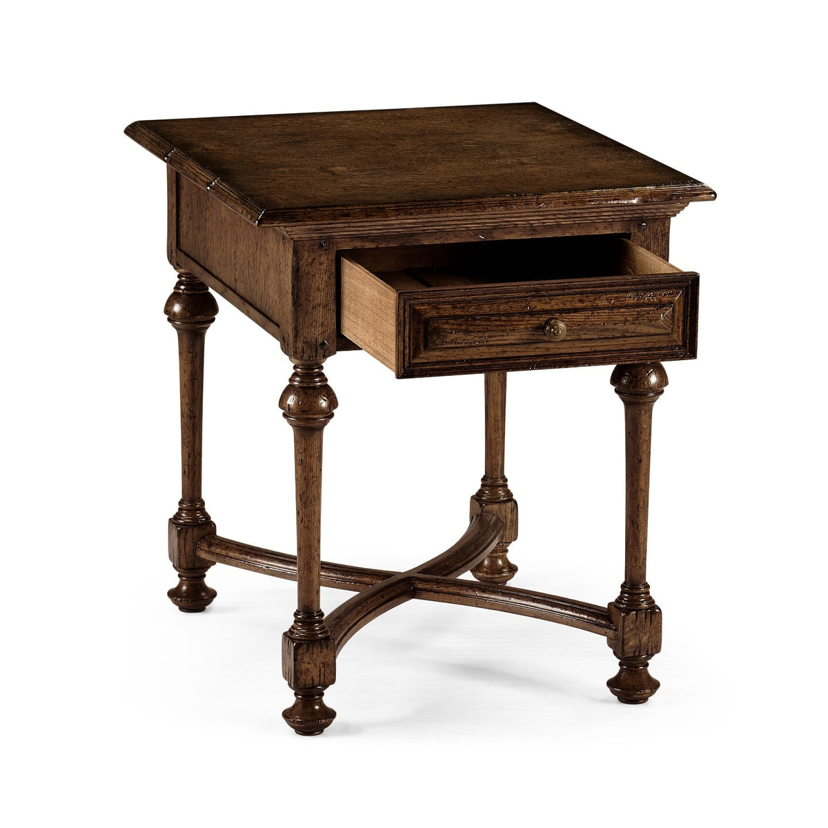 Jonathan Charles Living Elizabethan Tudor Oak Square Side Table House of Isabella UK