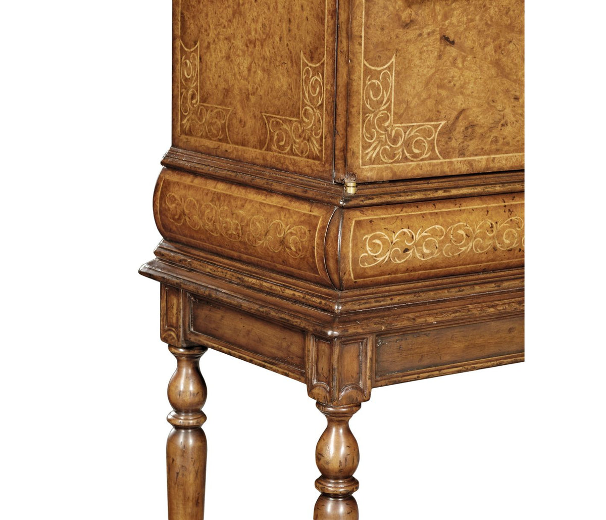 Walnut & Seaweed Collectors Cabinet