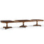 Mahogany Triple Pedestal Extending Dining Table - 402.2 - 514.4cm