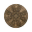 Round Bleached Walnut Side Table.