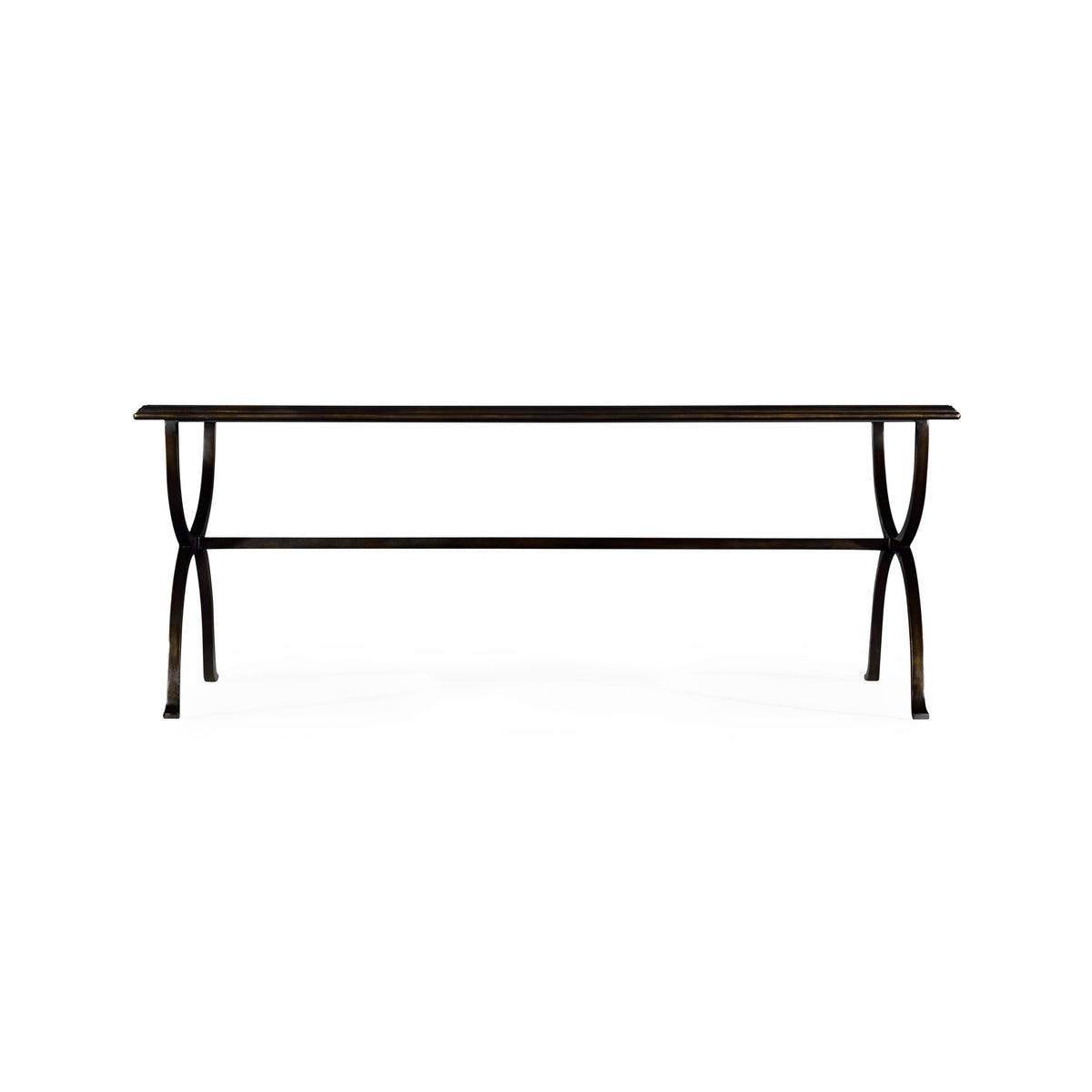 Coffee Table Hourglass in Eglomise - Bronze