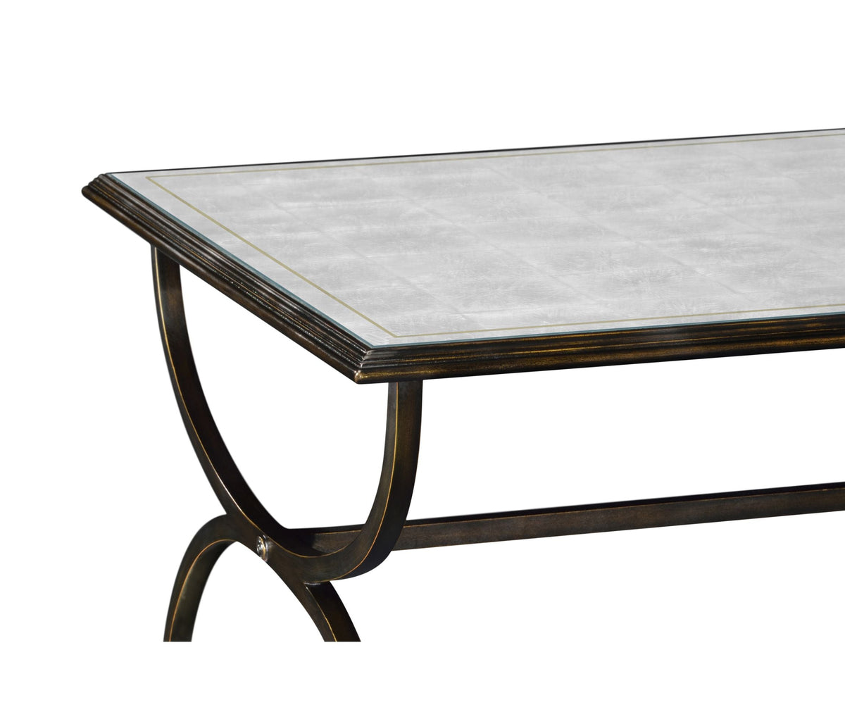 Coffee Table Hourglass in Eglomise - Bronze