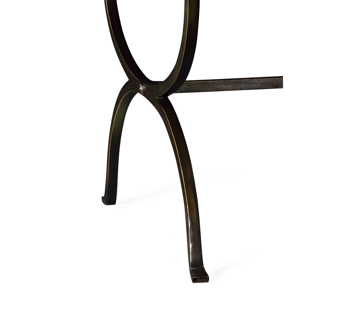 Coffee Table Hourglass in Eglomise - Bronze