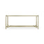 Rectangular Coffee Table Contemporary in Eglomise - Silver