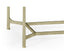 Rectangular Coffee Table Contemporary in Eglomise - Silver