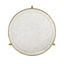 Round End Table Contemporary in Eglomise - Gilded.