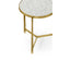 Round End Table Contemporary in Eglomise - Gilded.