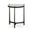Round End Table Contemporary in Eglomise - Bronze