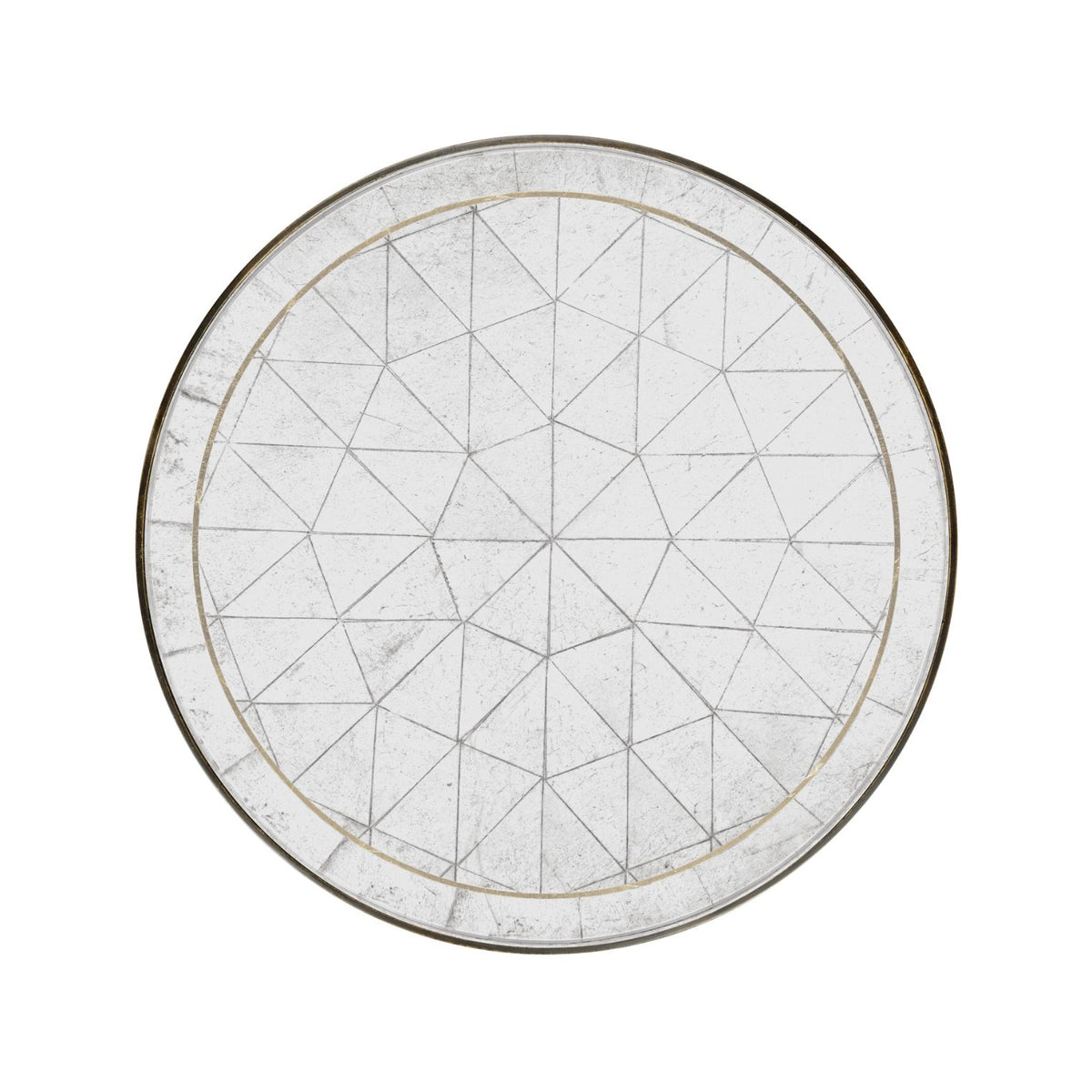Round Accent Table Contemporary - Bronze