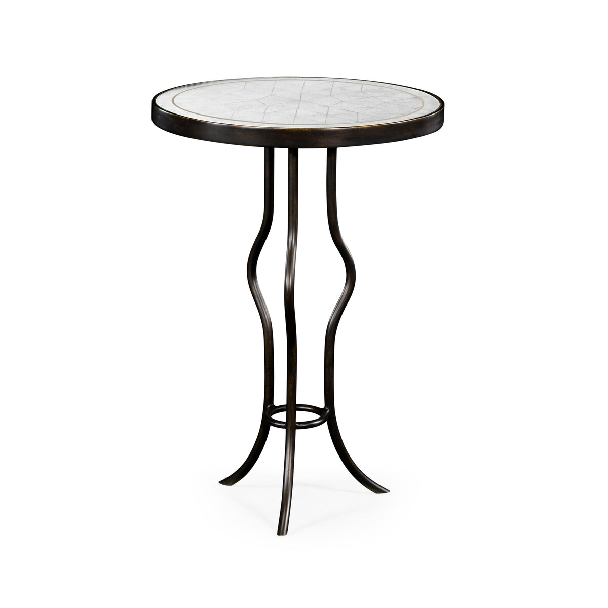 Round Accent Table Contemporary - Bronze
