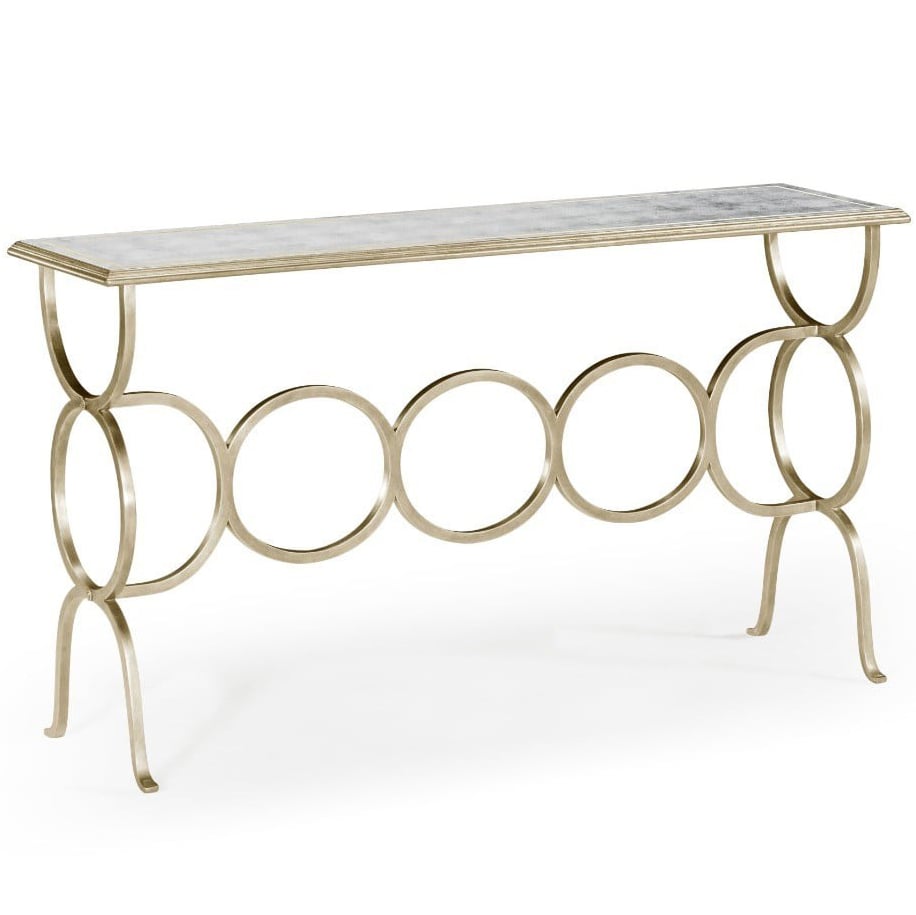 Circles Console Table in Silver