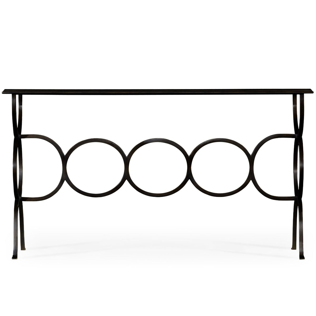 Circles Console Table in Bronze