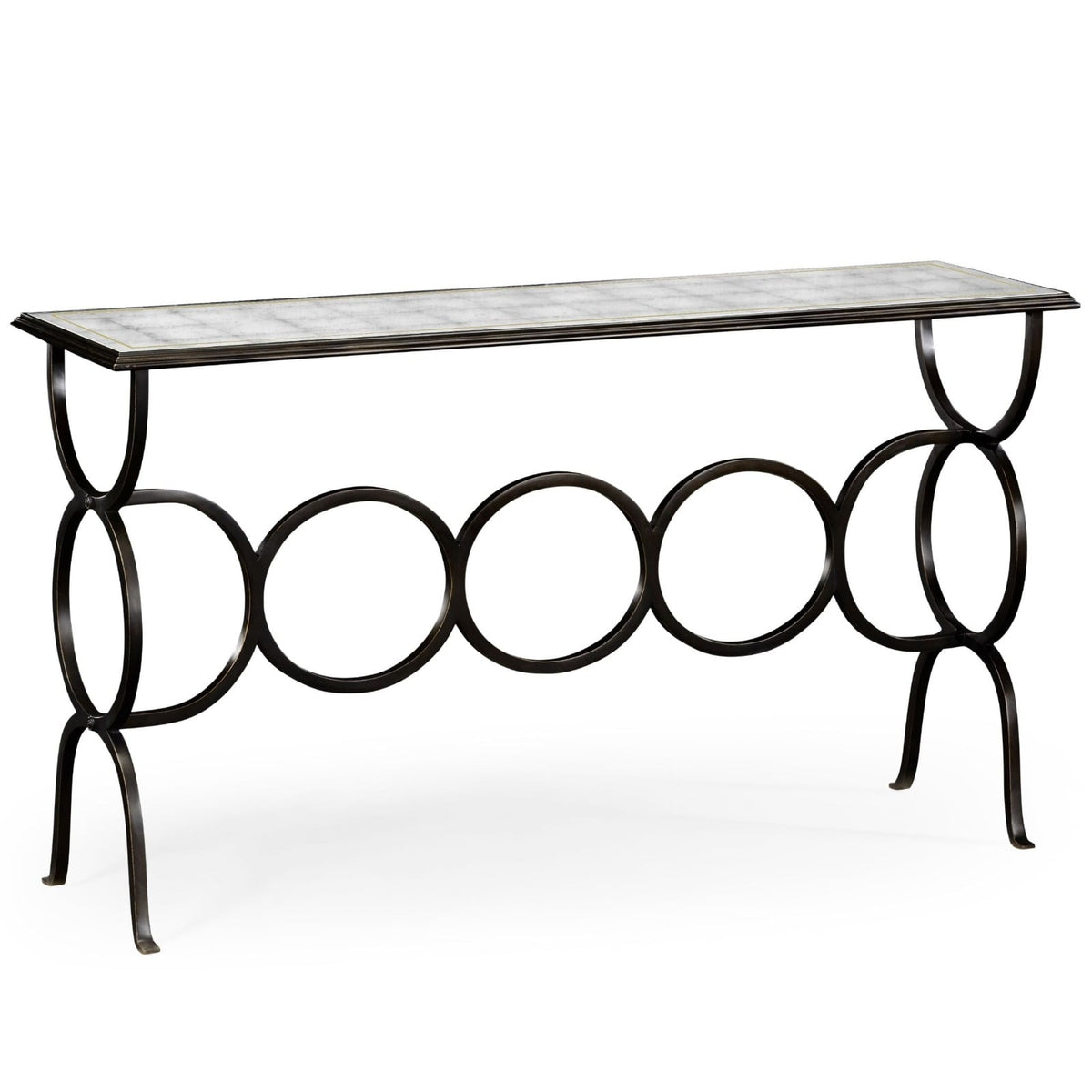 Circles Console Table in Bronze
