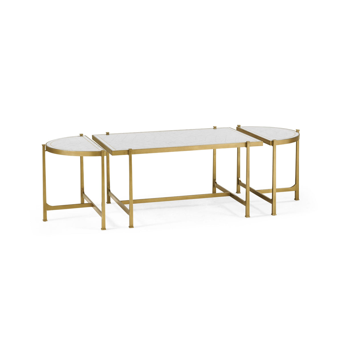 Bunching Coffee Table Trio Contemporary - Gilded