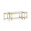 Bunching Coffee Table Trio Contemporary - Gilded