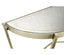 Large Demilune Console Table Contemporary - Silver