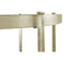 Large Demilune Console Table Contemporary - Silver