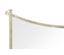 Wall Mirror Contemporary Inverted Arch - Silver