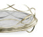 Round Tray Interlaced in Eglomise - Silver