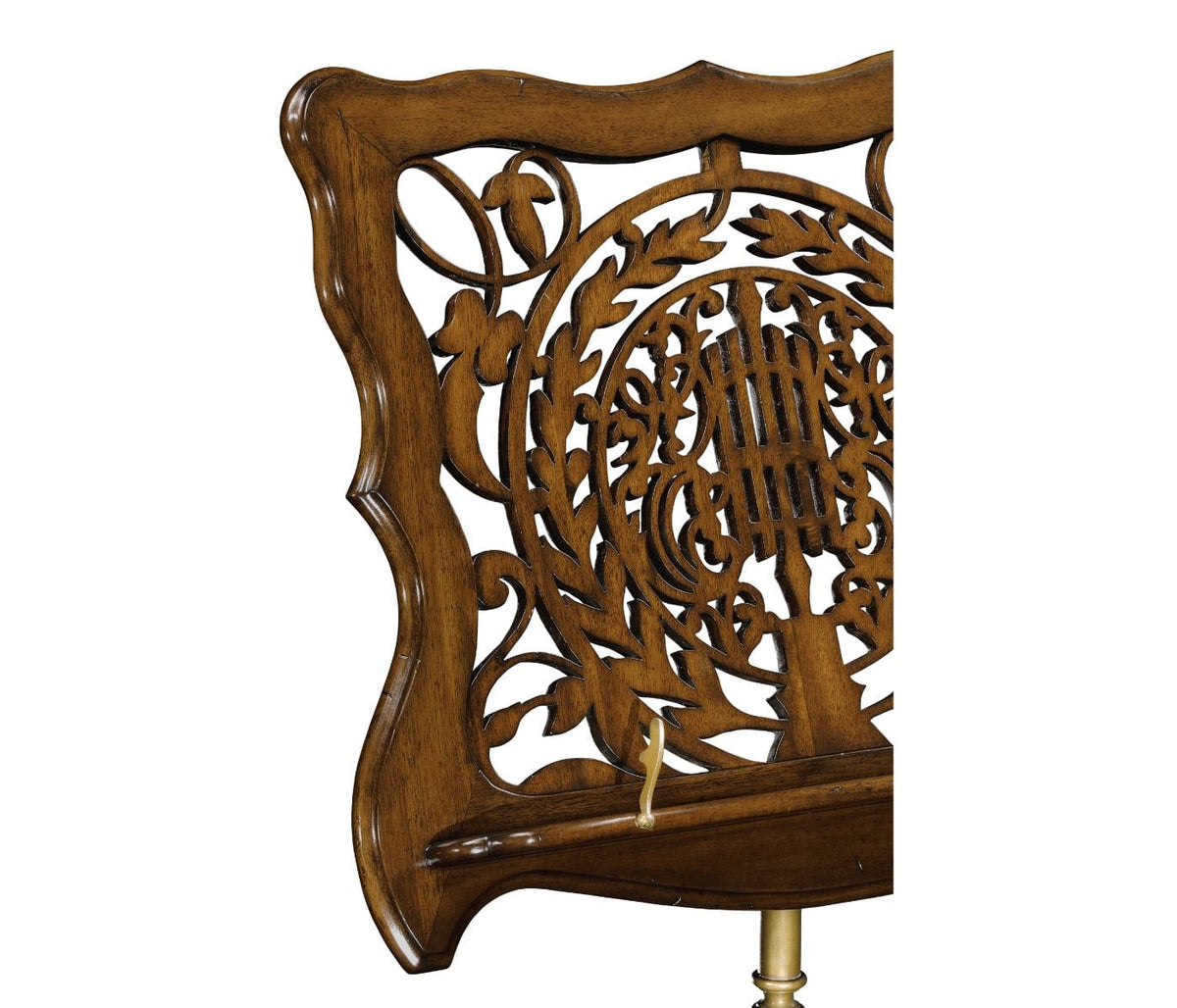 Fretwork Walnut Adjustable Music Stand