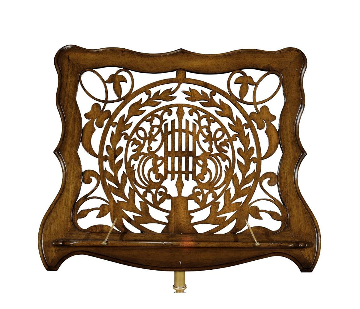 Fretwork Walnut Adjustable Music Stand