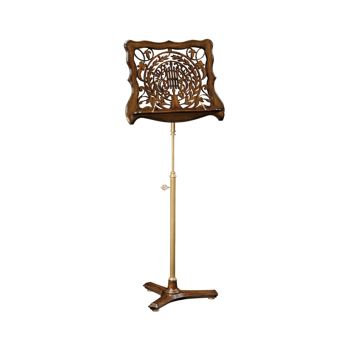 Fretwork Walnut Adjustable Music Stand