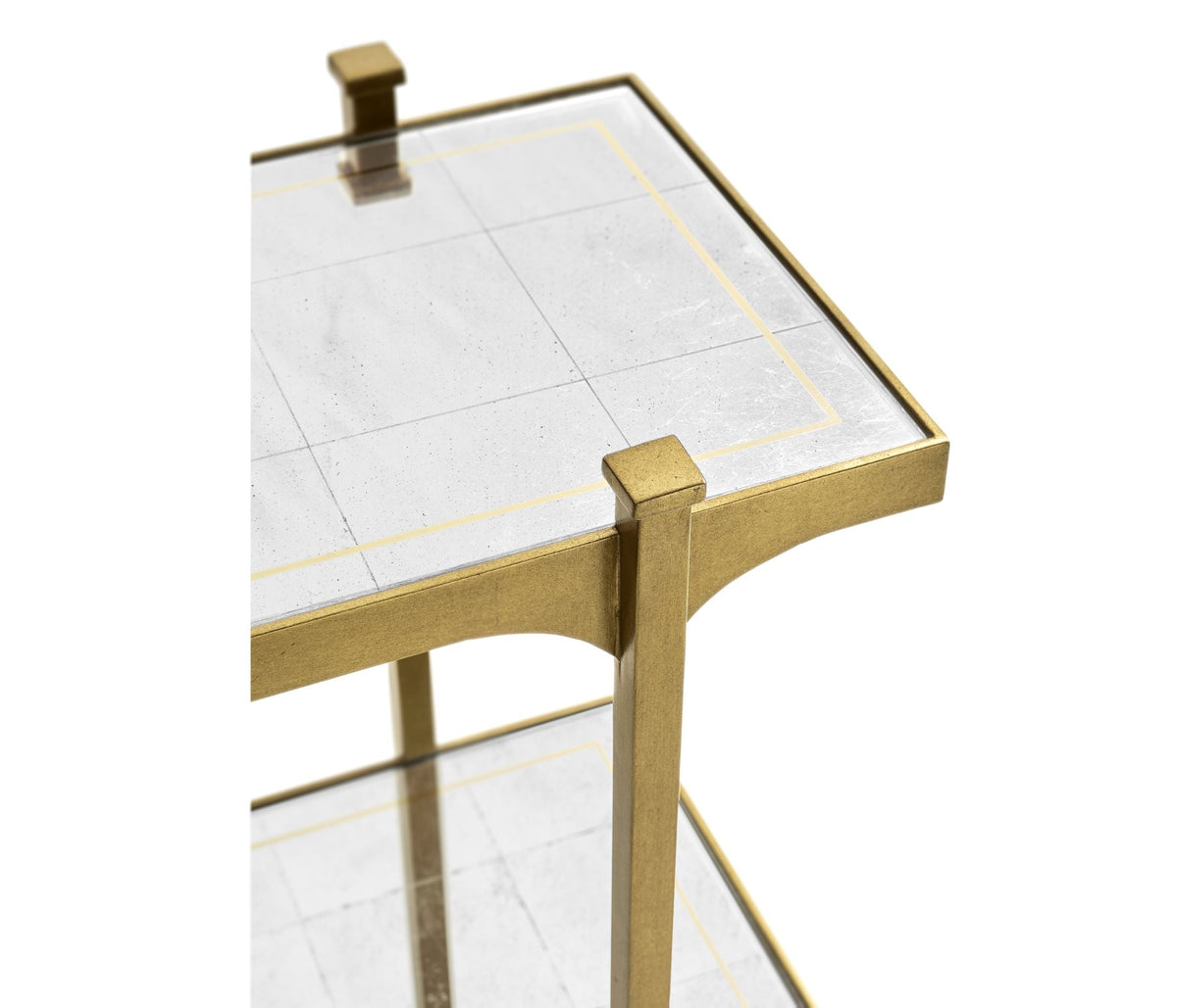 Etagere Contemporary Three-Tier - Gold