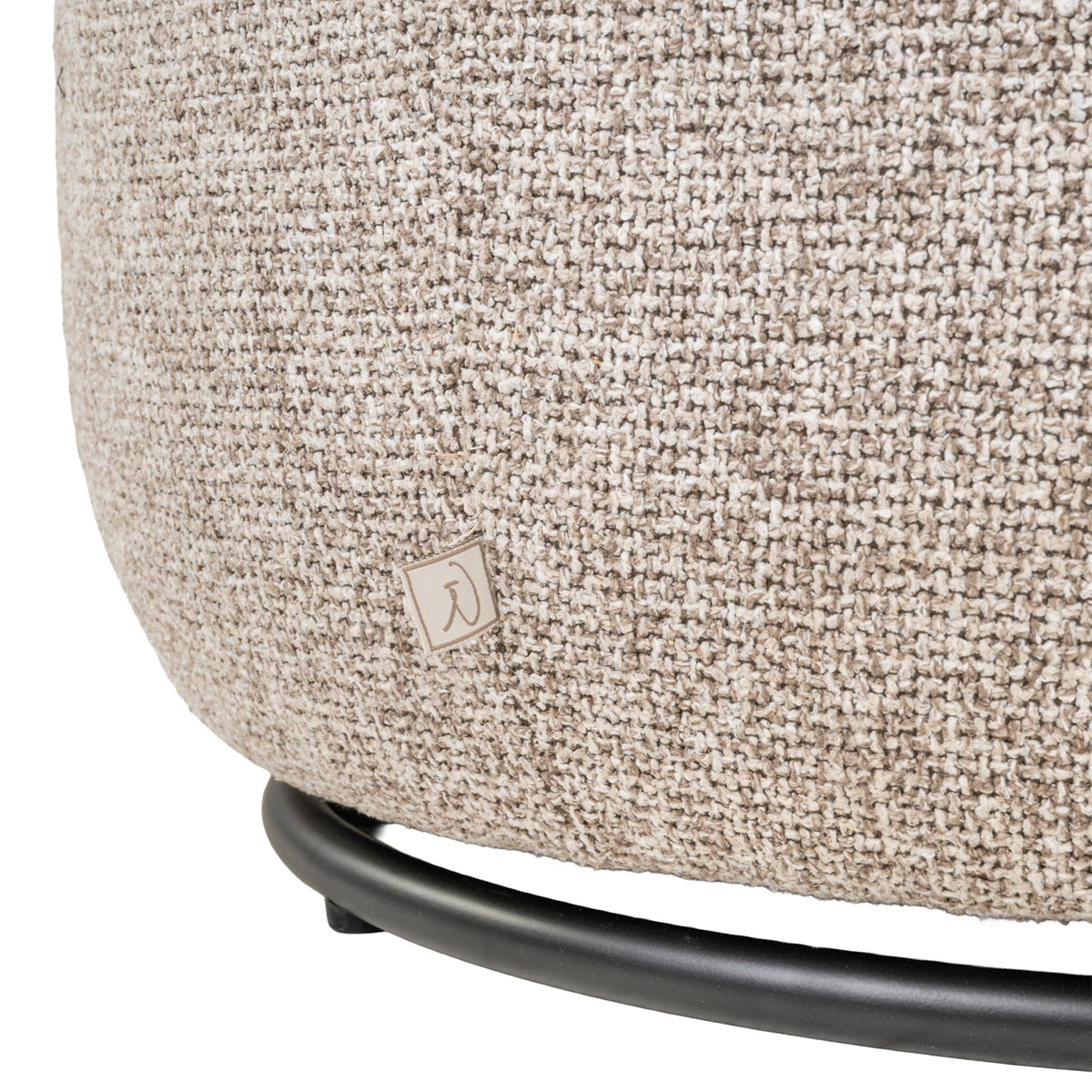 Lounge chair Kaya cayenne brown swivel