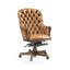 Chesterfield Style High Back Walnut Office Chair