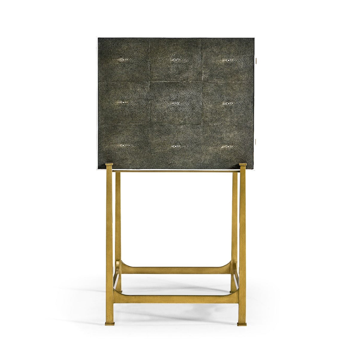 1930s Chest of Drawers in Anthracite Gilded Shagreen - Small