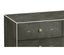Large Chest of Drawers 1930s in Anthracite Shagreen - Silver