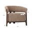 Lounge chair Dalara brown tweed