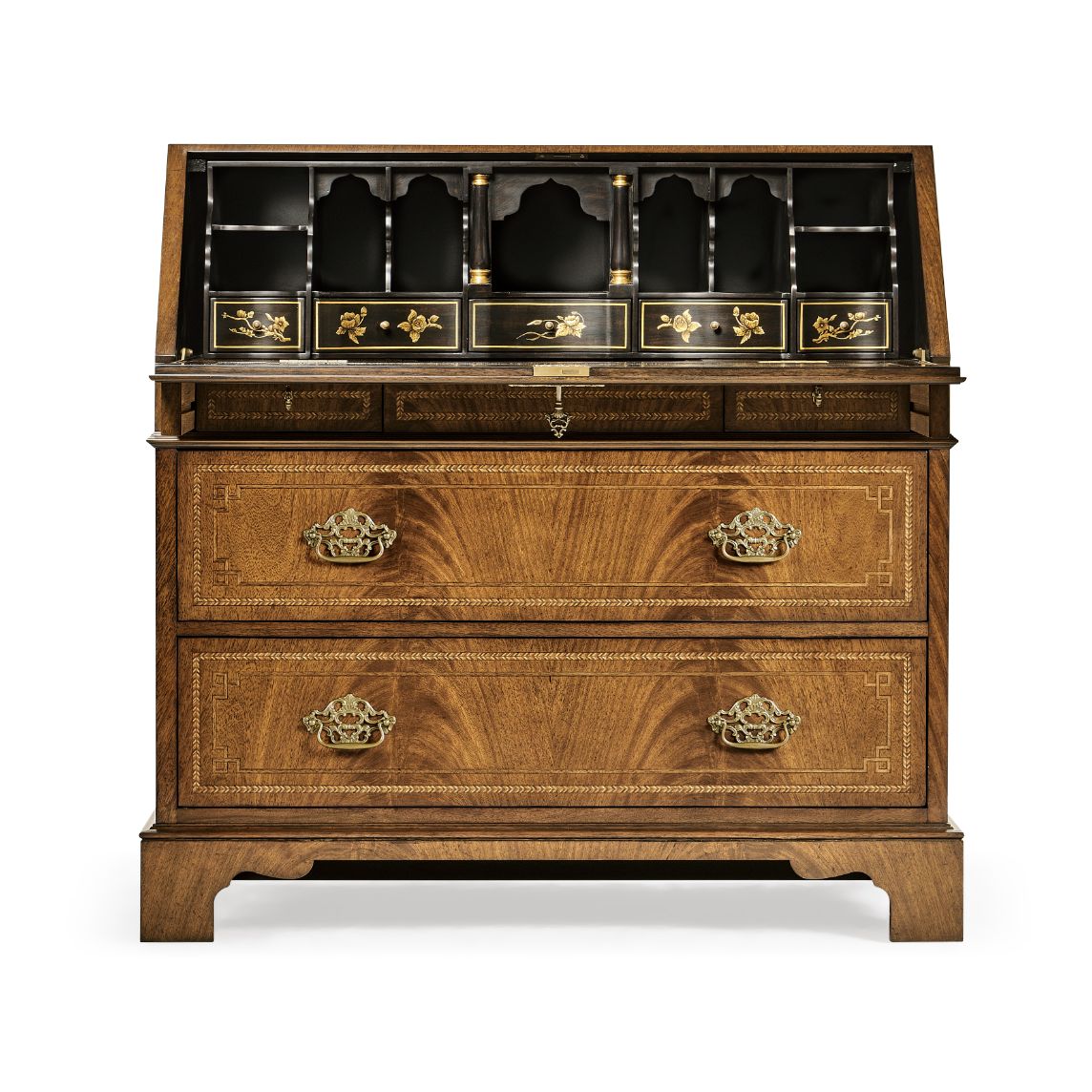 Bureau Queen Anne Fall Front Walnut