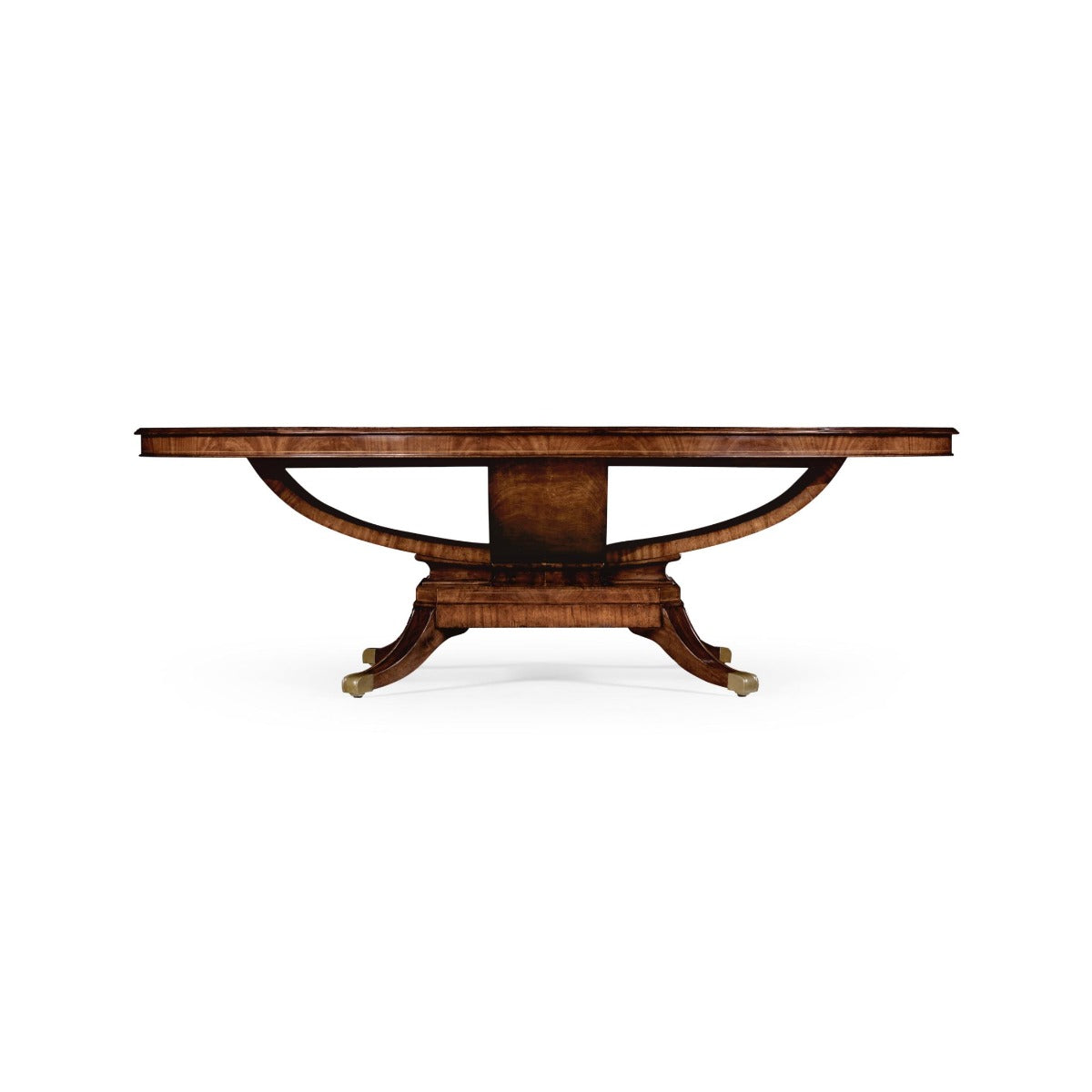 Biedermeier Style Mahogany Oval Dining Table - 244cm