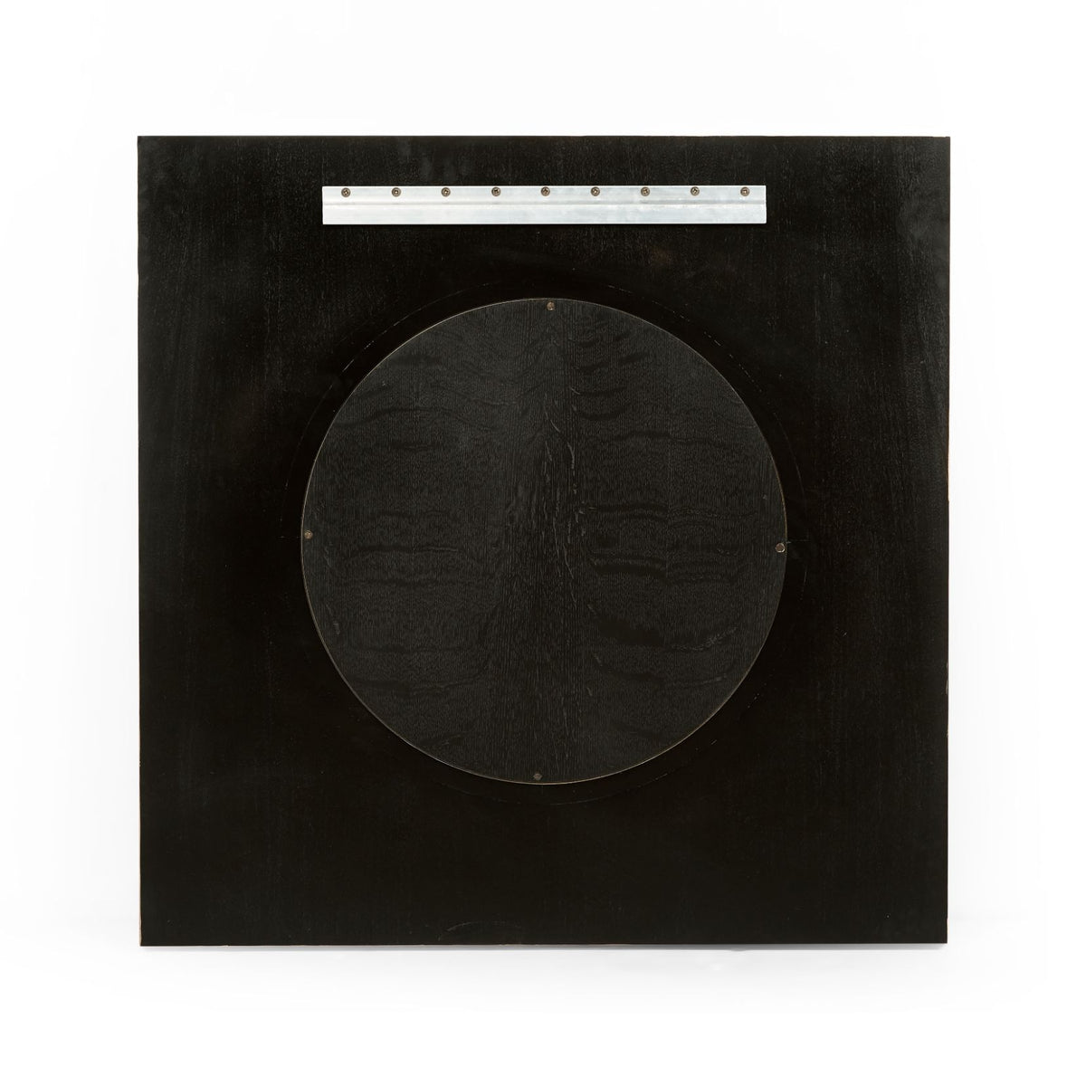 Round Mirror Contemporary with Square Frame - Gilded