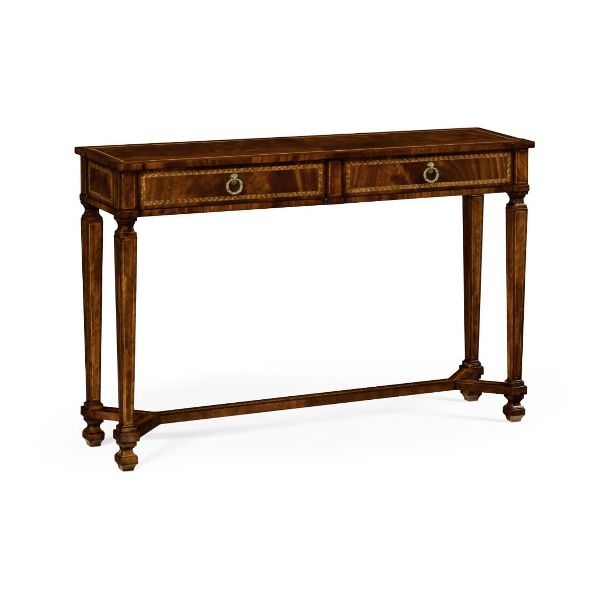 Jonathan Charles Living Empire Mahogany Two Drawers Console House of Isabella UK