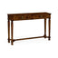 Jonathan Charles Living Empire Mahogany Two Drawers Console House of Isabella UK