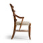 Walnut "Yoke" Ladderback Arm Chair in Shambala