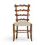 Walnut "Yoke" Ladderback Side Chair in Shambala