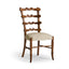 Walnut "Yoke" Ladderback Side Chair in Shambala
