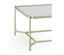 Coffee Table Contemporary with Glass Top - Silver