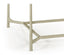 Coffee Table Contemporary with Glass Top - Silver