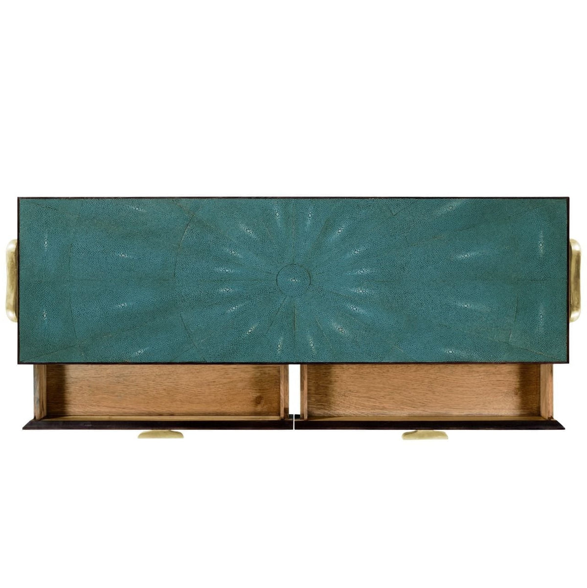 French 1930s Console Table in Brass