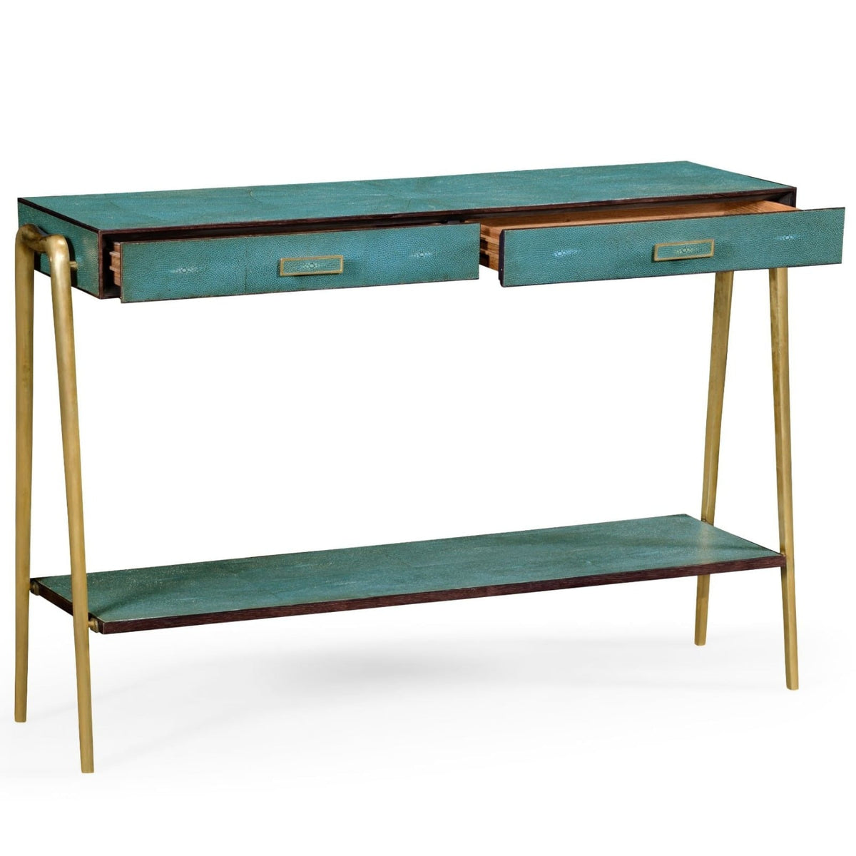 French 1930s Console Table in Brass