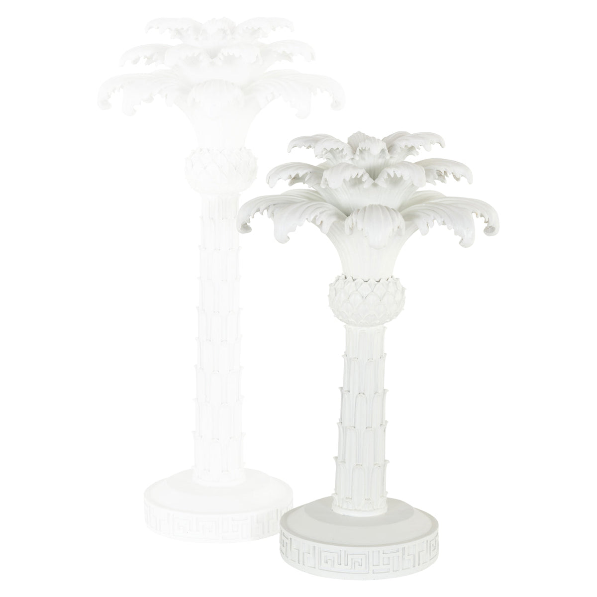 Candle holder Palma white small