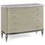 Chest of Drawers in Grey Leather