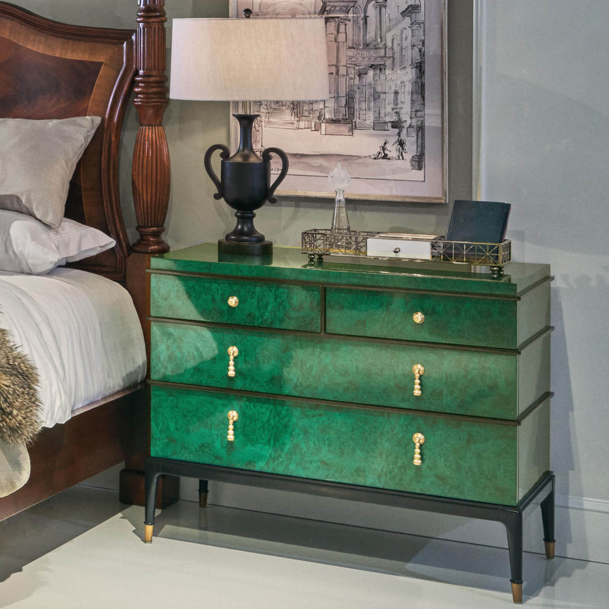 Jacques Chest of Drawers in Emerald