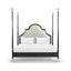 Four Poster Fusion & Gilded UK Super King Bed Upholstered in Shambala F400